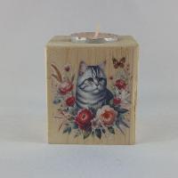 Bougeoir chat tigre1