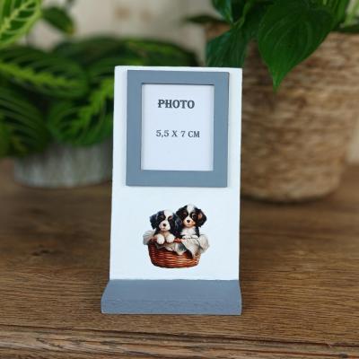 Cadre photo chiot noir 1