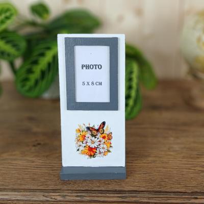 Cadre photo fleuri