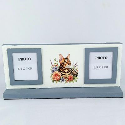 Deco photo chat tigre gris