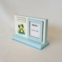 Deco photo grenouille bleu3
