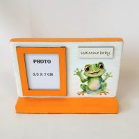 Deco photo grenouille orange2
