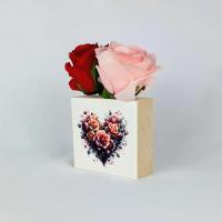 Deco rose rouge coeur3