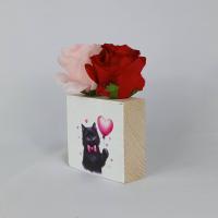 Deco roses rouge chat3