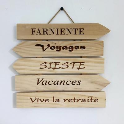 Pancarte fleches retraite