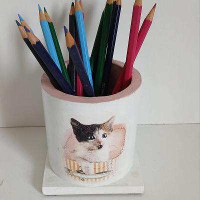 Pot a crayons chaton 1