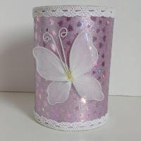 Pot a crayons papillon organza 2