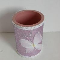 Pot a crayons papillon organza 3