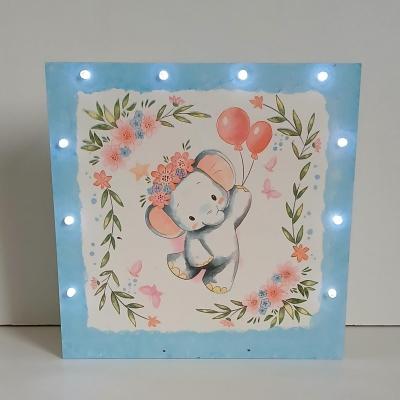 Veilleuse elephant bleu 1