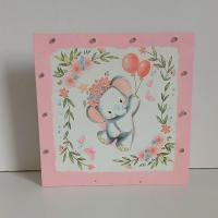 Veilleuse elephant rose 2