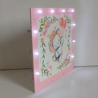 Veilleuse elephant rose 3