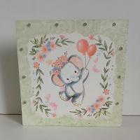 Veilleuse elephant vert 2